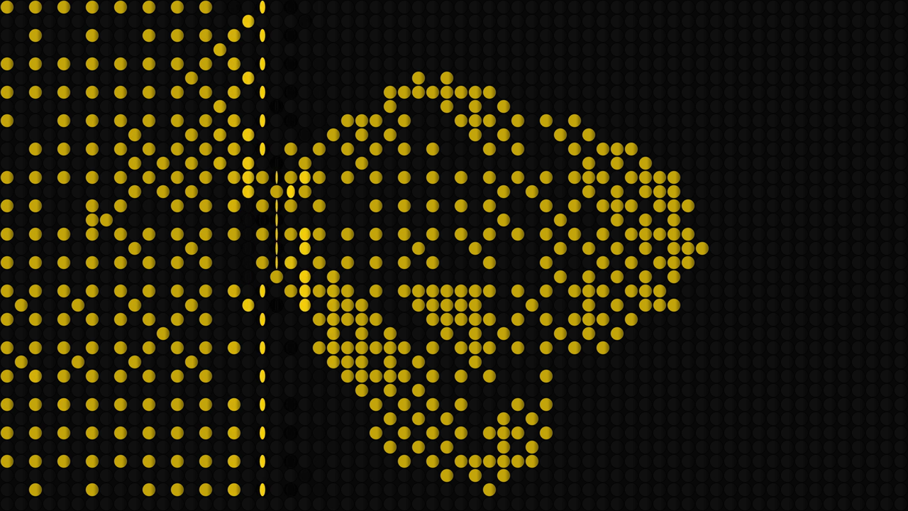 Flipdot — An electromagnetic flip-dot sign, for Resolume