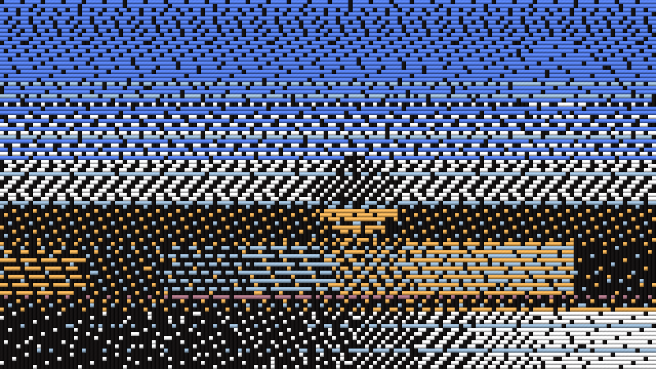 Jacquard — The clip woven on a jacquard loom, for Resolume