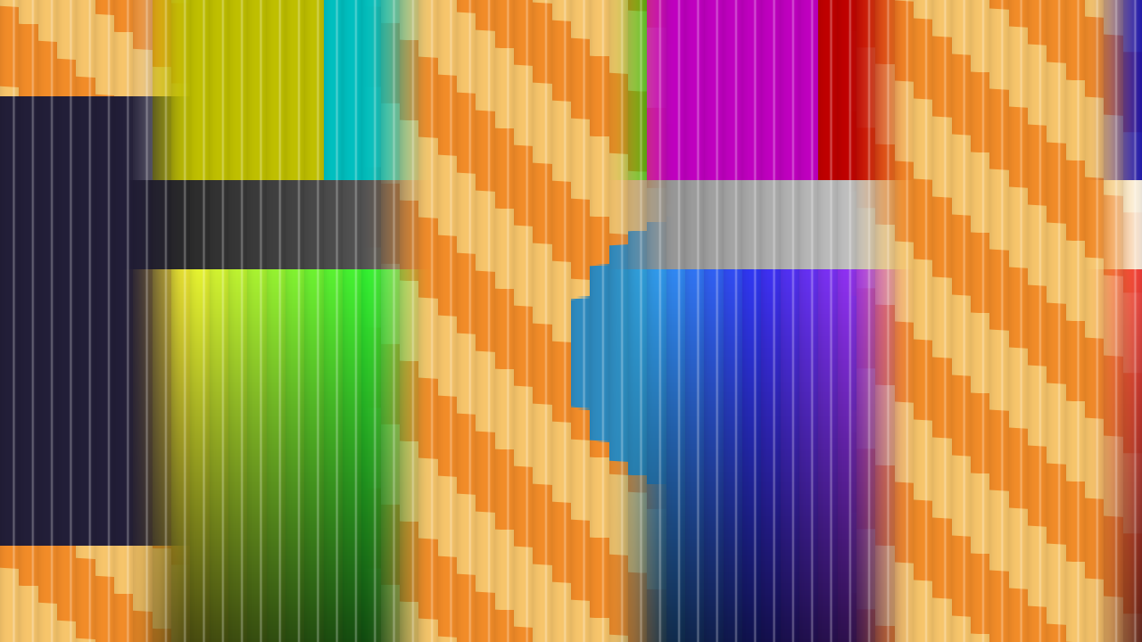 Lenticular — A lenticular card of two layers, for Resolume