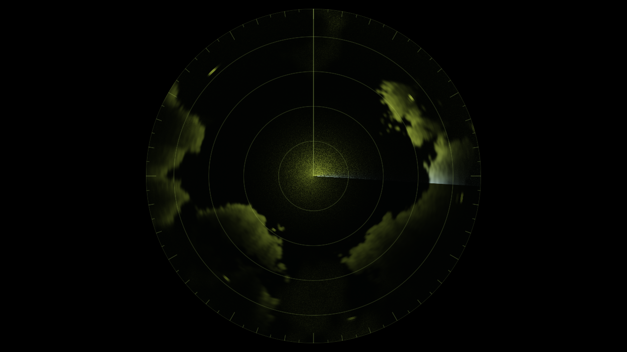 Radar — A plan-position radar scope, for Resolume
