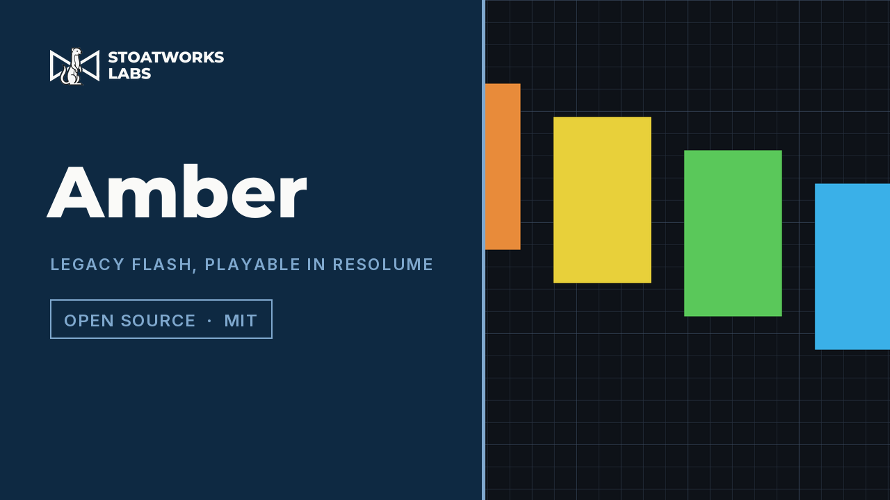 Amber — Legacy Flash, playable in Resolume