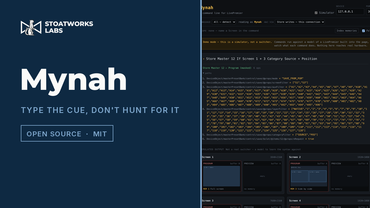 Mynah — Type the cue, don't hunt for it
