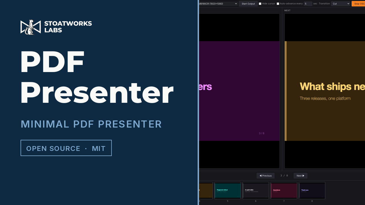 PDF Presenter — Minimal PDF presenter