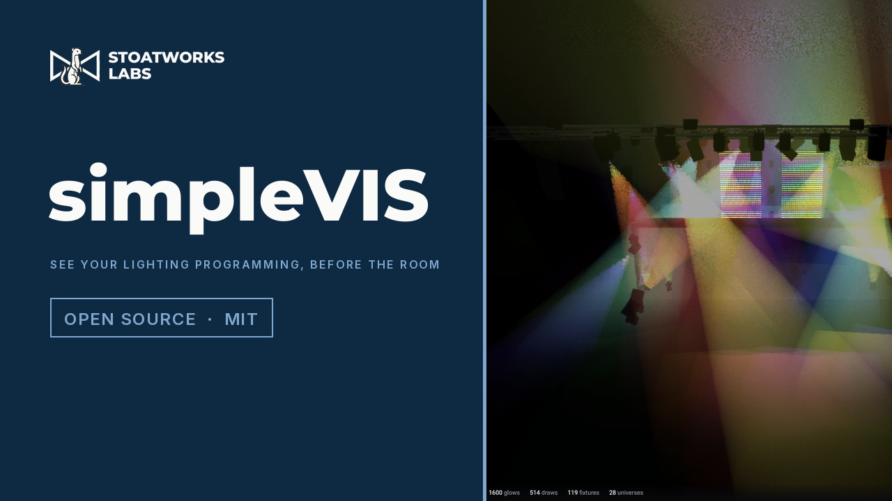 simpleVIS — See your lighting programming, before the room