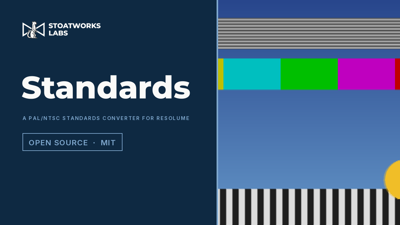 Standards — A PAL/NTSC standards converter for Resolume