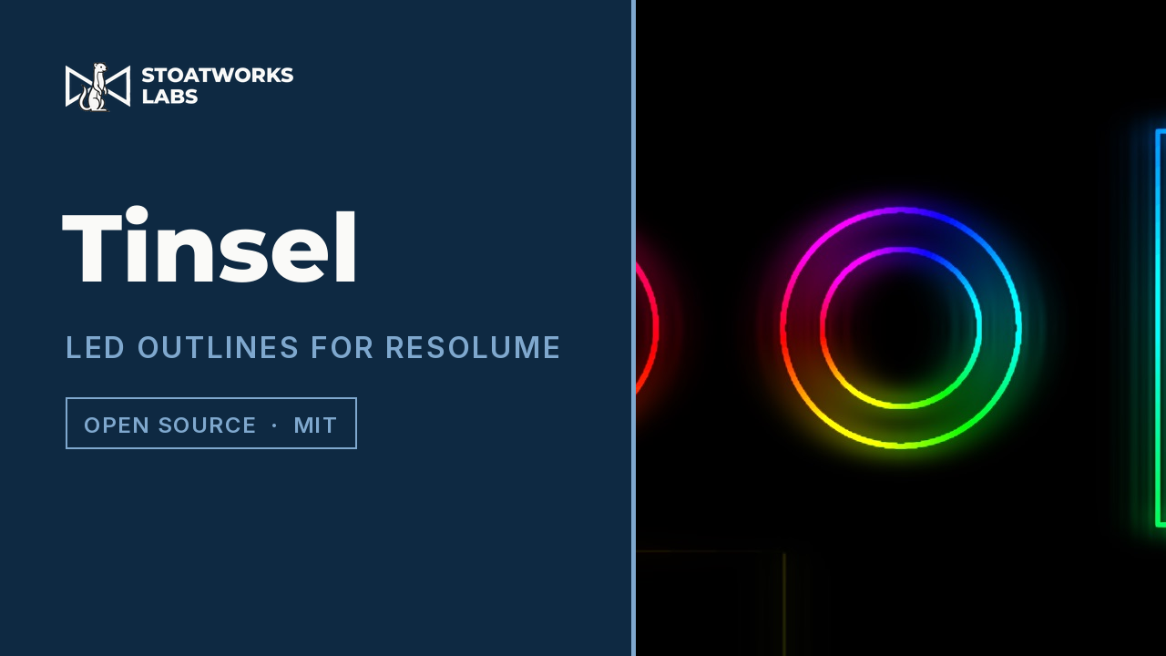 Tinsel — LED outlines for Resolume